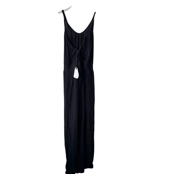 PrAna Fernie Wide Leg Jumpsuit sleeveless black gauze bohemian size‎ M NWT - Picture 11 of 15